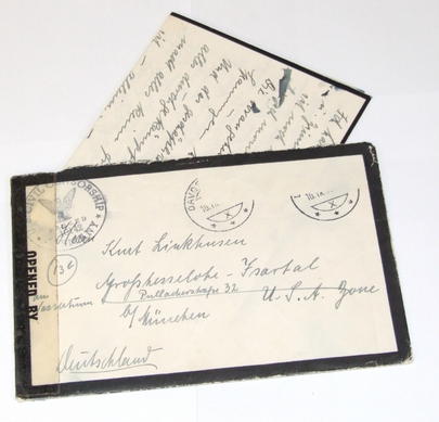 German POW Censored Letter