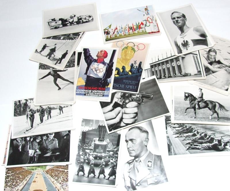 Large Collection of 1936 Olympic Postcards