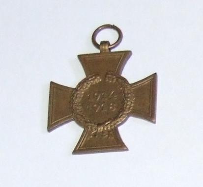 WW1 Cross of Honour - Non-combatant
