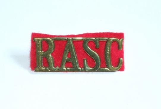 RASC WW1 Brass Shoulder Flash