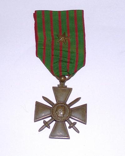 WW1 Croix de Guerre with Bronze Star