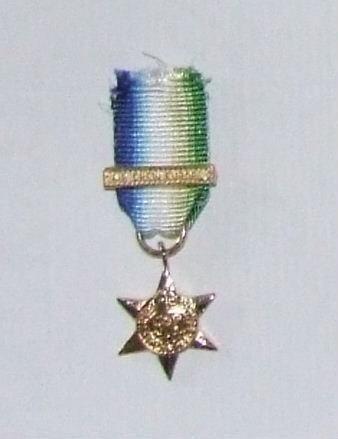 Atlantic Star Miniature with Aircrew Europe Bar