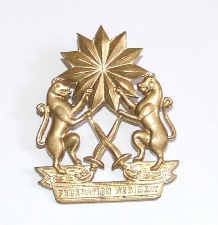 Malaysian Federation Regiment Cap Badge