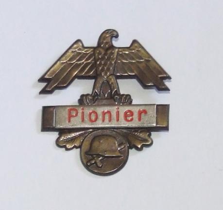 German Army Engineer's Service Lapel Badge