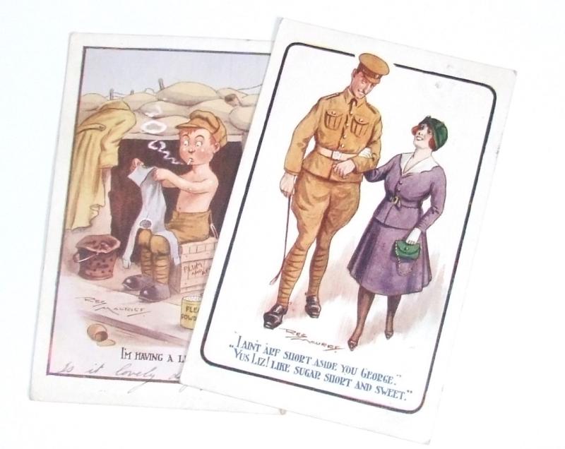 Two WW1 Cartoon Postcards