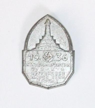 Kurpfalz Veterans Day Badge 1936