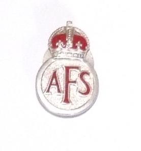 Auxiliary Fire Service Lapel Badge - Silver