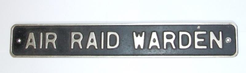 Large ARP Warden Door Sign