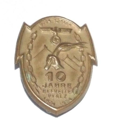 Pfalz-Rhineland Anniversary Badge