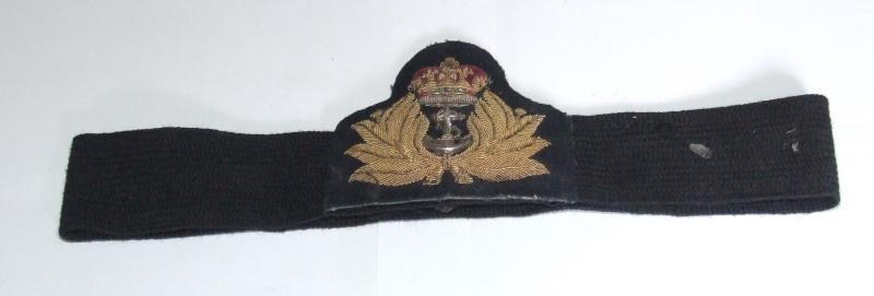 Royal Navy Officers Badge and Cap Band