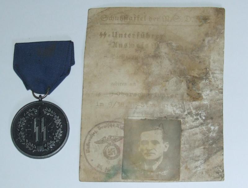 SS 4 Year Service Medal with Citation.