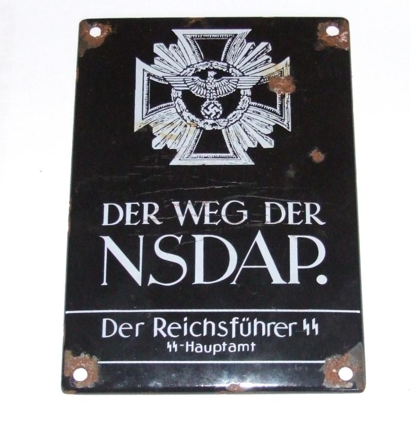 Door Plaque - NSDAP/SS Office