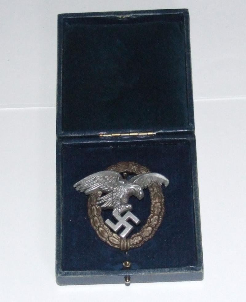 Luftwaffe Observers Badge - Cased