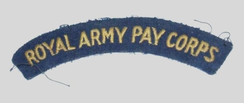 Royal Army Pay Corps Shoulder Title