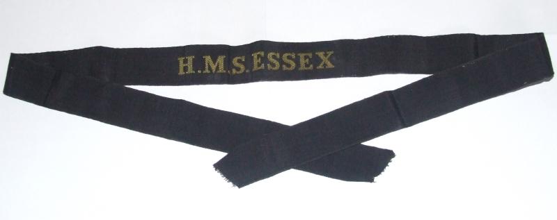 WW1 RN Cap Tally - HMS Essex