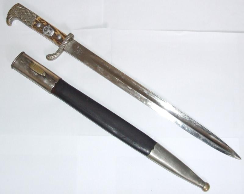 German Feldpolizei Bayonet - Matching Numbers