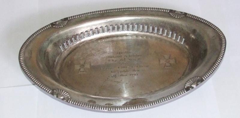 Silver Honour Tray for EK1 Recipient