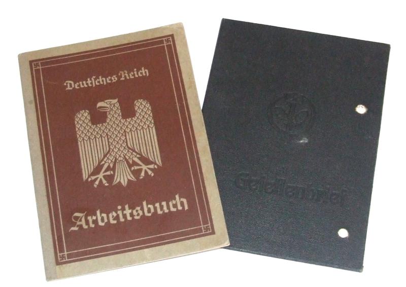Arbeitsbuch and  Gesellenbrief