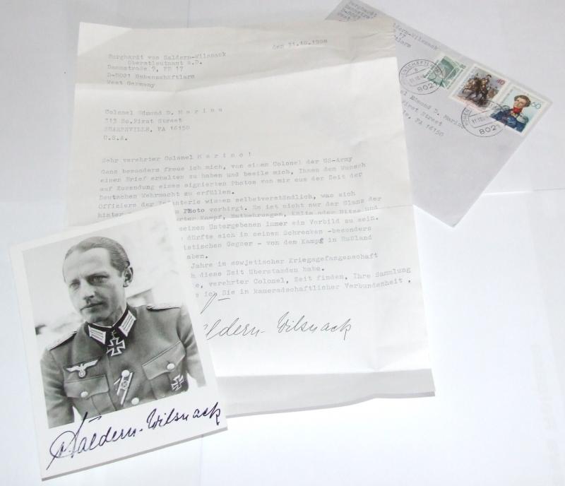 Three Signed Photogaphs of Knights Cross Holders.