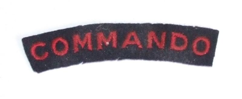 RM Commando Shoulder Title.