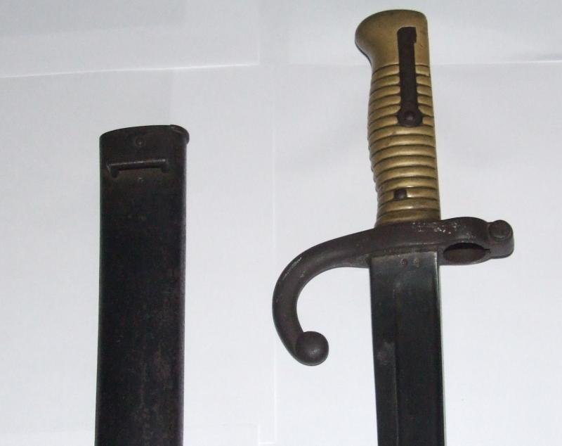 French Chassepot Bayonet - Engraved Blade