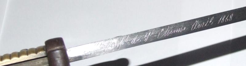 French Chassepot Bayonet - Engraved Blade