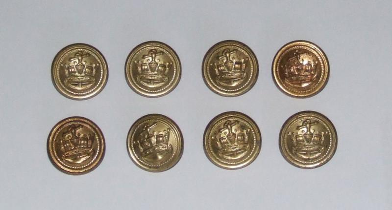 8 x Merchant Navy Buttons