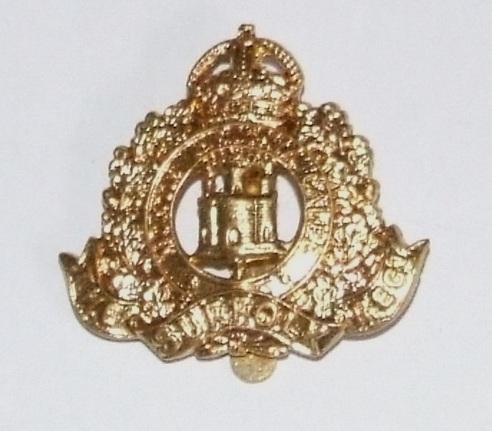 The Suffolk Regiment Cap Badge